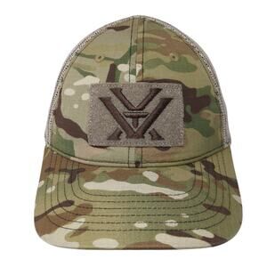 Vortex Strapback Baseball Cap Multicolor OS Adjustable Mesh Back Camouflage